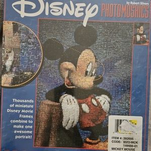 DISNEY  NIB  Photomosaics Puzzle Of MICKEY MOUSE  1000+ PIECES BY Robert Silvers